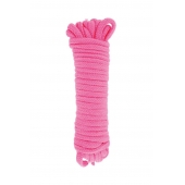 Розовая веревка для связывания Sweet Caress Rope - 10 метров - Sweet Caress - купить с доставкой в Омске