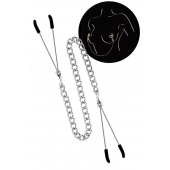 Регулируемые зажимы для сосков Sweet Caress Nipple Chain - Sweet Caress - купить с доставкой в Омске