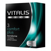 Контурные презервативы VITALIS PREMIUM comfort plus - 3 шт. - Vitalis - купить с доставкой в Омске