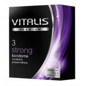 Презервативы с утолщенной стенкой VITALIS PREMIUM strong - 3 шт. - Vitalis - купить с доставкой в Омске