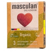 Экологически чистые презервативы Masculan Organic - 3 шт. - Masculan - купить с доставкой в Омске