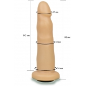 Телесная насадка Harness - 15,8 см. - LOVETOY (А-Полимер) - купить с доставкой в Омске