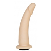 Телесная гладкая насадка-фаллоимитатор Harness - 17 см. - LOVETOY (А-Полимер) - купить с доставкой в Омске