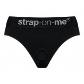 Черные трусики для насадок Heroine Lingerie Harness - size L - Strap-on-me - купить с доставкой в Омске