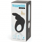 Черное эрекционное виброкольцо Happy Rabbit Rechargeable Rabbit Cock Ring - Happy Rabbit - в Омске купить с доставкой