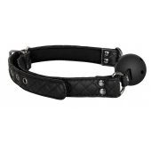 Черный кляп-шарик BALL GAG DIAMOND - Dream Toys - купить с доставкой в Омске