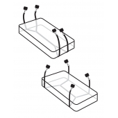 Фиксаторы для кровати WRAPAROUND MATTRESS RESTRAIN - Pipedream - купить с доставкой в Омске