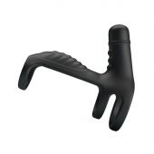 Черная вибронасадка на пенис Vibrating Penis Sling - Baile - в Омске купить с доставкой