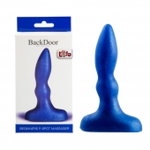 Синий анальный стимулятор Beginners p-spot massager - 11 см. - Lola Games - в Омске купить с доставкой