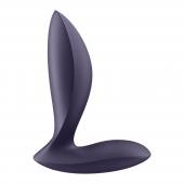 Фиолетовый анальный вибростимулятор Power Plug - Satisfyer - в Омске купить с доставкой