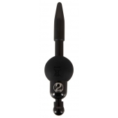 Черный уретральный вибростимулятор Vibrating Penis Plug - Orion - купить с доставкой в Омске