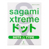 Презерватив Sagami Xtreme Type-E с точками - 1 шт. - Sagami - купить с доставкой в Омске