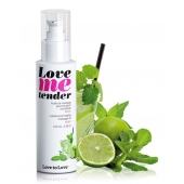 Съедобное согревающее массажное масло Love Me Tender Mojito с ароматом мохито - 100 мл. - Love to Love - купить с доставкой в Омске