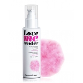 Съедобное согревающее массажное масло Love Me Tender Cotton Candy с ароматом сладкой ваты - 100 мл. - Love to Love - купить с доставкой в Омске