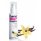 Съедобное согревающее массажное масло Love Me Tender Vanilla с ароматом ванили - 100 мл. - Love to Love - купить с доставкой в Омске
