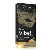 Съедобный гель Dual Vibe Pina Colada с эффектом вибрации и вкусом коктейля пина колада - 15 мл. - ORGIE - купить с доставкой в Омске