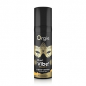 Съедобный гель Dual Vibe Pina Colada с эффектом вибрации и вкусом коктейля пина колада - 15 мл. - ORGIE - купить с доставкой в Омске