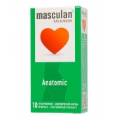 Презервативы анатомической формы Masculan Anatomic - 10 шт. - Masculan - купить с доставкой в Омске