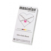 Ультрапрочные презервативы Masculan Ultra Safe Black - 10 шт. - Masculan - купить с доставкой в Омске