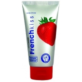 Съедобный лубрикант Frenchkiss с ароматом клубники - 75 мл. - Joy Division - купить с доставкой в Омске