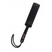 Черный кожаный пэддл - 37 см. - Pecado - купить с доставкой в Омске