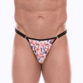 Мужские трусы-тонги с принтом в виде разноцветных ракушек - Don Moris купить с доставкой