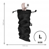 Черный мешочек для хранения игрушек Treasure Bag L - Satisfyer - купить с доставкой в Омске