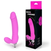 Розовый безремневой страпон Sexy Friend - 1137 - купить с доставкой в Омске