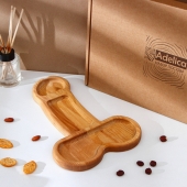 Деревянное блюдо для подачи в форме члена (32,5 х 20 х 1,7 см) - Сима-Ленд - купить с доставкой в Омске