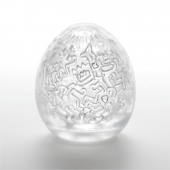 Мастурбатор-яйцо Keith Haring EGG PARTY - Tenga - в Омске купить с доставкой