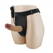 Полый вибрострапон на регулируемых трусиках Draven - 17,5 см. - Baile - купить с доставкой в Омске