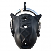 Черный замок верности Extreme Silicone Cock Blocker - Pipedream - купить с доставкой в Омске