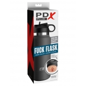Серый мастурбатор в виде бутылки F*ck Flask - Pipedream - в Омске купить с доставкой