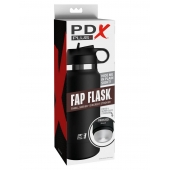 Черный мастурбатор в виде бутылки Fap Flask - Pipedream - в Омске купить с доставкой