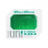Зеленый мастурбатор-стимулятор Tenga Uni Emerald - Tenga - в Омске купить с доставкой