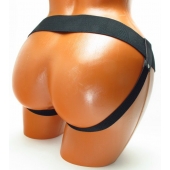 Трусики для страпона коричневого цвета - БДСМ Арсенал - купить с доставкой в Омске