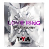 Прозрачное гелевое эрекционное кольцо с шипиками - Toyfa Basic - в Омске купить с доставкой