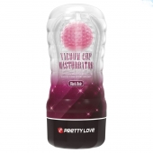 Прозрачный текстурированный мастурбатор Vacuum Cup Masturbator Black Hole - Baile - в Омске купить с доставкой