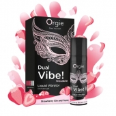 Съедобный жидкий вибратор Dual Vibe! со вкусом клубничного джина с тоником - 15 мл. - ORGIE - купить с доставкой в Омске