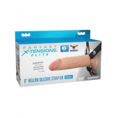 Полый страпон на ремнях 6’’ Hollow Silicone Strap-on - Pipedream - купить с доставкой в Омске