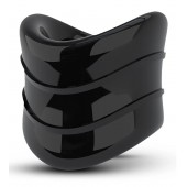 Черное эрекционное кольцо на мошонку Beef Ball Stretcher Snug X Long - Blush Novelties - в Омске купить с доставкой