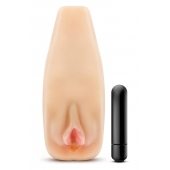 Мастурбатор-вагина с вибрацией Soft   Wet Natasha Realistic Beige Masturbator - Blush Novelties - в Омске купить с доставкой