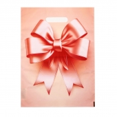 Пакет с принтом в виде банта с вырубной ручкой (30х40 см) - Сима-Ленд - купить с доставкой в Омске