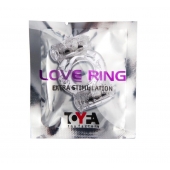 Прозрачное виброкольцо с двумя вибропульками - Toyfa Basic - в Омске купить с доставкой