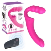 Розовый безремневой страпон Straples Strap-On Dildo - Erokay - купить с доставкой в Омске