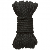Черная верёвка для связывания и фиксации Bind Tie - 9,14 м. - Doc Johnson - купить с доставкой в Омске
