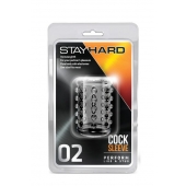 Прозрачная насадка на пенис с шишечками STAY HARD COCK SLEEVE 02 CLEAR - Blush Novelties - в Омске купить с доставкой