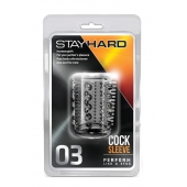 Прозрачная насадка с шипами и шишечками STAY HARD COCK SLEEVE 03 CLEAR - Blush Novelties - в Омске купить с доставкой