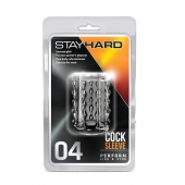 Прозрачная насадка с бороздками STAY HARD COCK SLEEVE 04 CLEAR - Blush Novelties - в Омске купить с доставкой