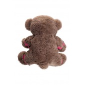 Бондажный набор: бурый мишка с розовыми оковами и наручниками - Pecado - купить с доставкой в Омске